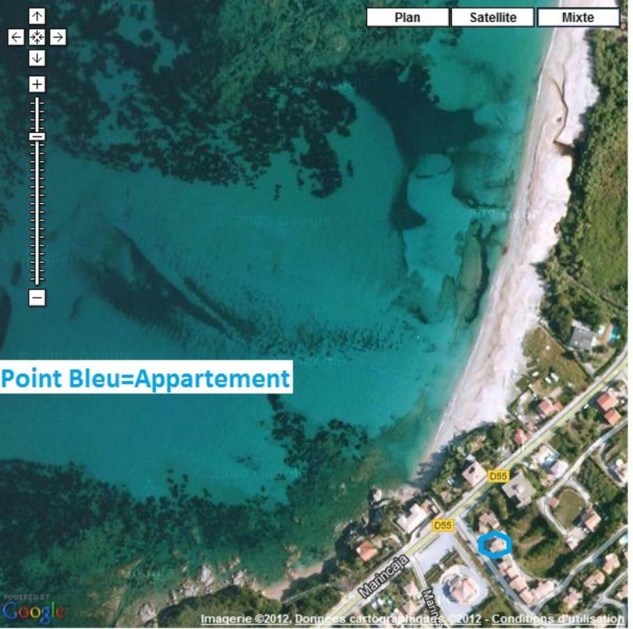 Vue Mer Panoramique Plage 50M Porticcio Corse Zewnętrze zdjęcie